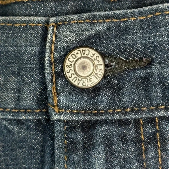 Levi's 559 Relaxed Straight Jeans Mens 42x27 Dark Wash Denim Blue Pants - Picture 8 of 16